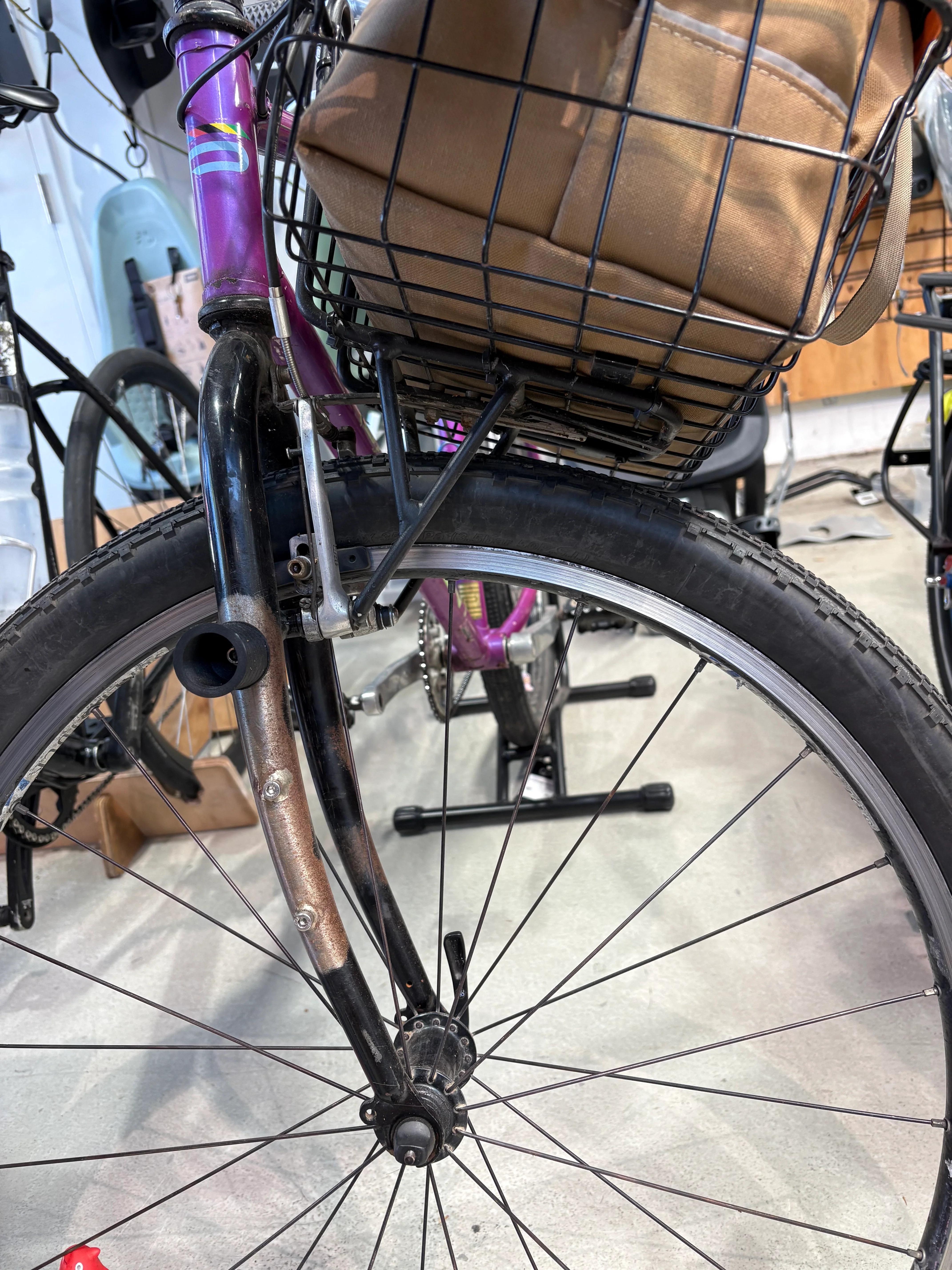 Front Carrier rack , V-Brake Mounted (9kg max) - Image 2