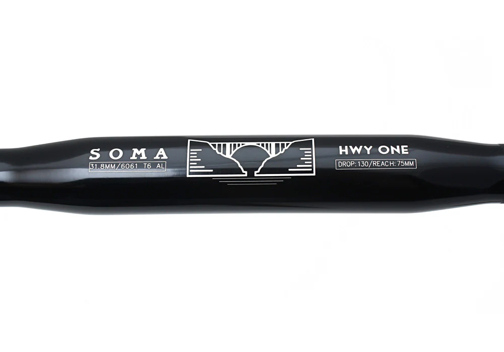 Soma Hwy One Handlebar 31.8 38cm Black - Image 2